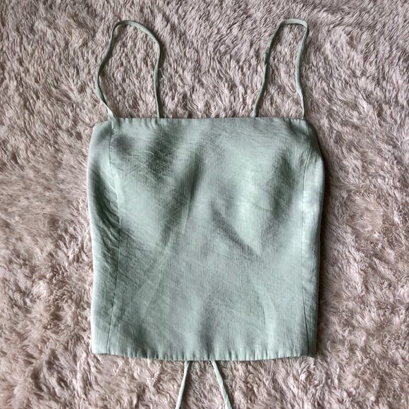 Zara Self-Tie Crop Top - Picture 2 of 4